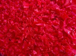 red shredded
