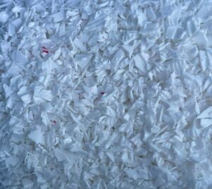 white shredded