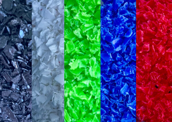 Shredded HDPE Plastics