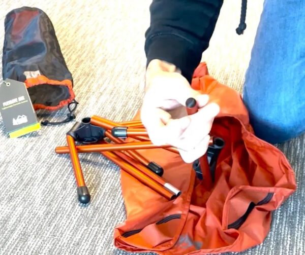 Camp chair end cap replacement (2 pair (4)), Wildhorn, REI, Parks Project, Ascend, MEC, others. Shock cord connection
